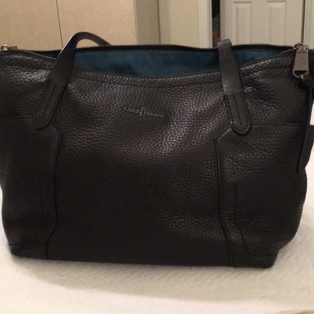 Authentic leather Cole Haan tote